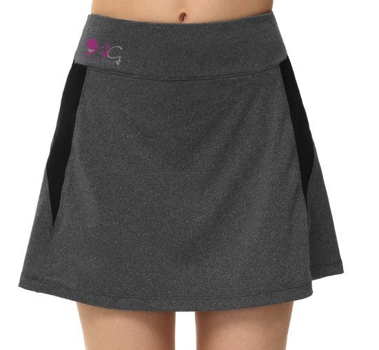 ASILA Golf Logo Golf Skirt- Heather Grey